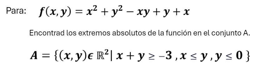 ejercicio resuelto de estremos condicionados de varias variables