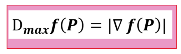 formula derivada direccional maxima