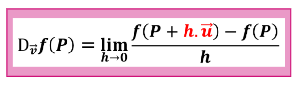 derivada direccional por la definicion