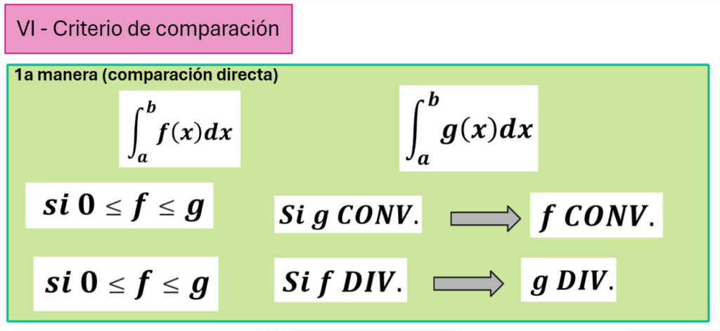 criterio de comparacion directa