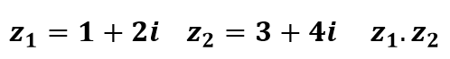 multiplicar numeros complejos en forma binomica