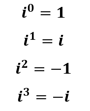cuatro primeras potencias de i