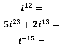 ejercicios resueltos de potencias de i