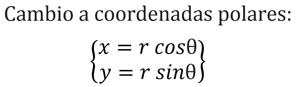 Cambio a coordenadas polares